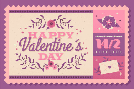 Retro Valentine Postcard